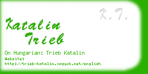 katalin trieb business card